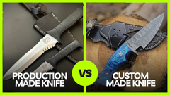 Custom vs. Production Fixed Blade Knives: What’s the Difference and Which Should You Choose?