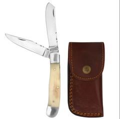 What role do stag-handle Damascus knives play in the evolution of modern knife design and aesthetics?