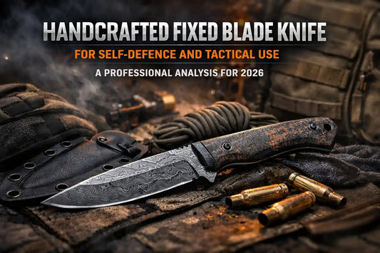 A Fixed Blade Knife placed in a camp along with ropes and bullets 