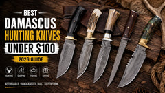 Best Damascus Hunting Knives Under $100 (2026 Guide)