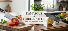 Damascus Steel Kitchen Knives vs. Carbon Steel: Which is the Better Choice for Home Chefs in 2026?