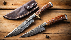 Stag Handle vs Wood Handle Damascus Knives: The Definitive 2025 Comparison