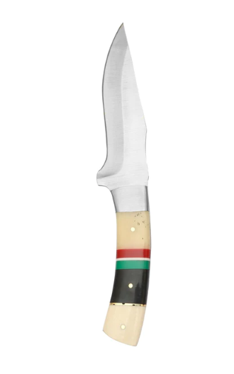wood handle fixed blade knife