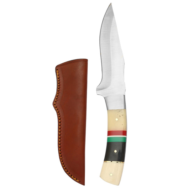 DAMASCEN KNIVES Hunting Knife Fixed Blade Bone Handle